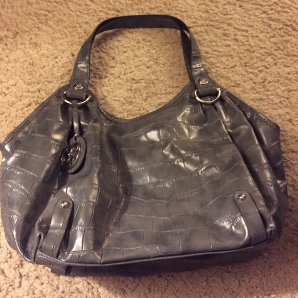Grey leather Relic purse