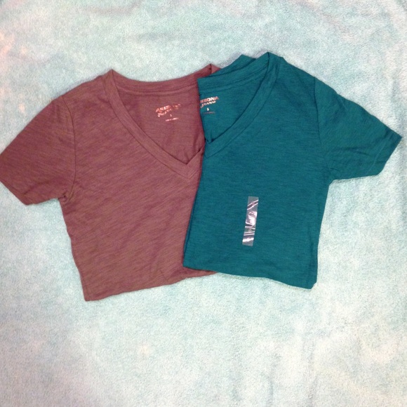 V-neck Brand new Blue and Maroorn