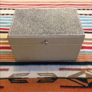 Restoration Hardware Calfhair Jewelry Box