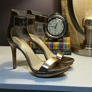 Calvin Klein metallic high heels