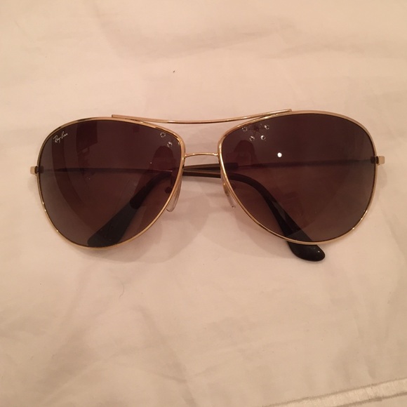 Ray ban brown gold aviators