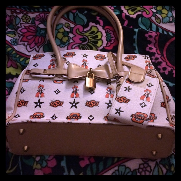 {Oklahoma State Leather Purse}
