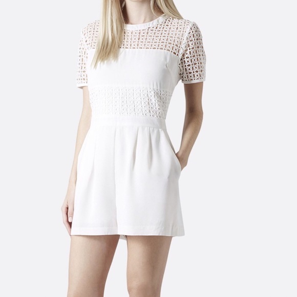 Topshop Dresses & Skirts - Topshop eyelet romper