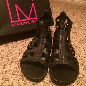 Material Girl Black Sandals