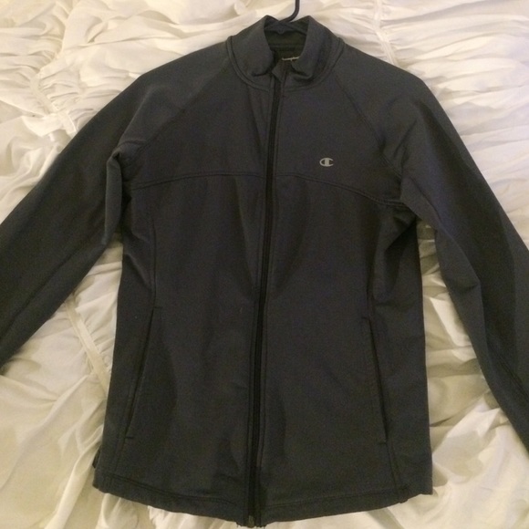 Champion grey zip up jacket