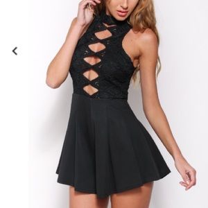 Laced romper