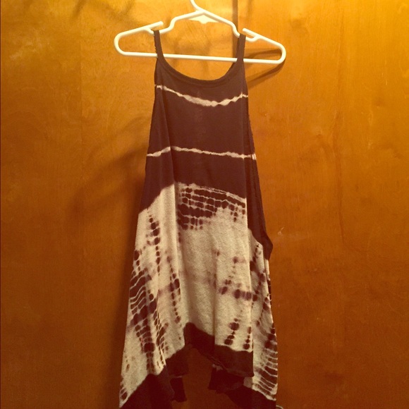 Free People Tie Dye Open Back Tank