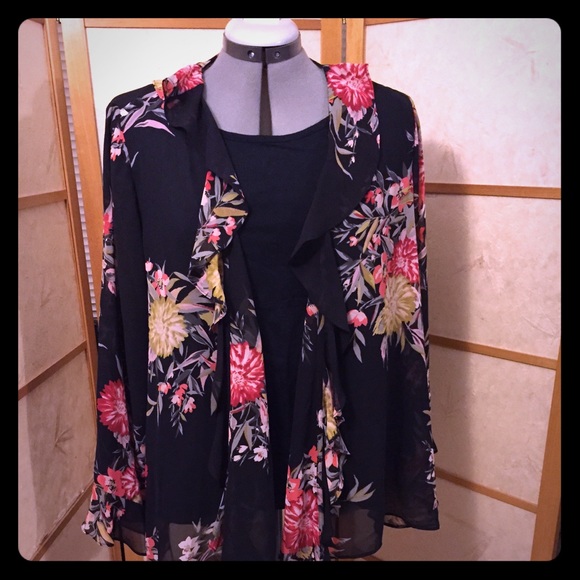UNAVAILABLE- Floral Kimono style jacket