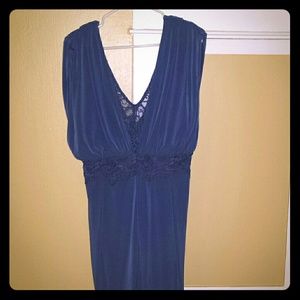 Victorias Secret Slate Blue Lace Cocktail Dress