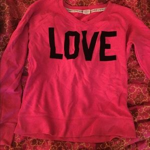 VS Pink V-neck sweatshirt