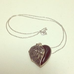 Silver Locket Necklace