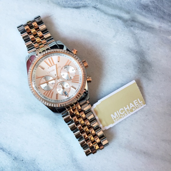 MICHAEL Michael Kors Accessories - Michael Kors Mixed Metal Chronograph Watch