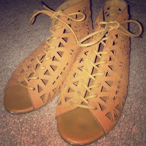 Lace up sandals