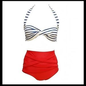 Two piece high waist bikini