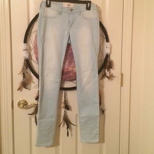 Blue/white washed jeans