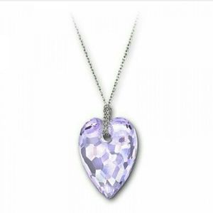 Swarovski Tanzanite Heart Necklace