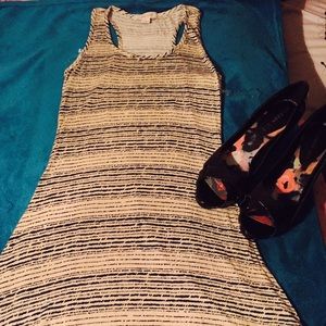 Hi-low blue and white dress 👗