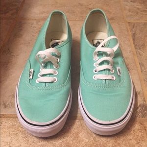 Mint Green size 8 Vans