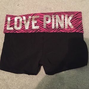 VS pink cheetah booty shorts!
