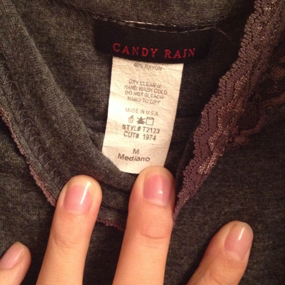 Lace grey Tank - Picture 3 of 3