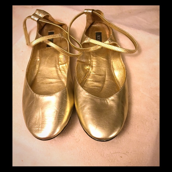 NYLA Shoes - NYLA Gold Ballet Flat