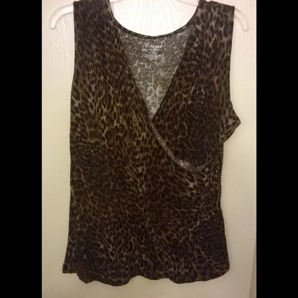 Sexy Lane Bryant leopard wrap top!