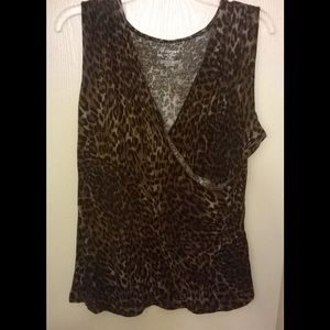 Sexy Lane Bryant leopard wrap top!