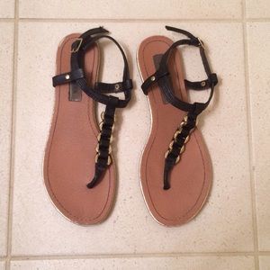 Steve Madden sandals with gold hardware