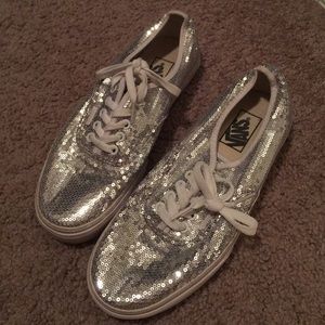 Sequined Vans**REDUCED**$15 LOWEST PRICE THEYLL BE