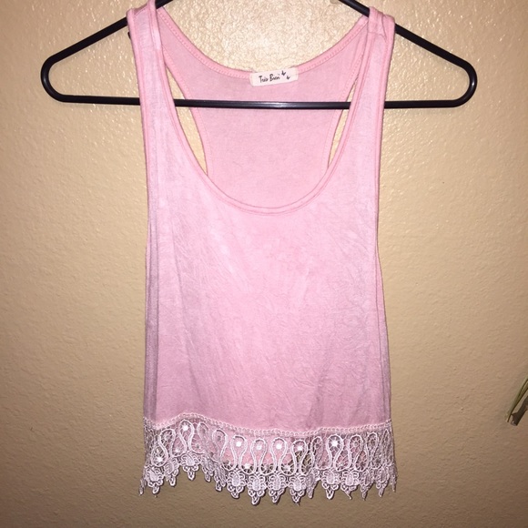 Baby Pink Racer back Top