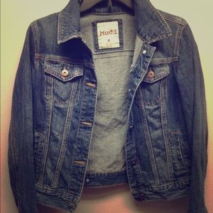 Medium wash jean jacket