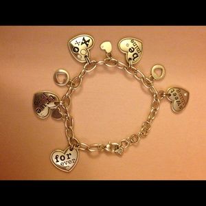 Brighton Heart Charm Bracelet 8" Be Mine True Love