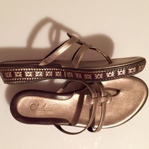 Cole Haan light gold bronze sandal