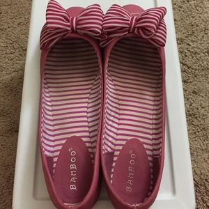 Pink flats