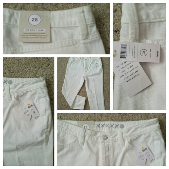 🆕Kate Spade Britewhite 👖Kick It Jeans - Picture 2 of 4
