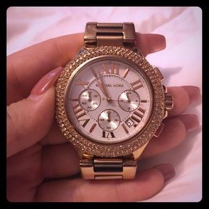 Rose gold Michael Kors watch