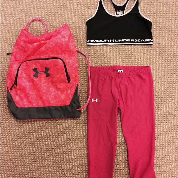 Under Armour Pants - Under Armour Raspberry straight crop pants Medium