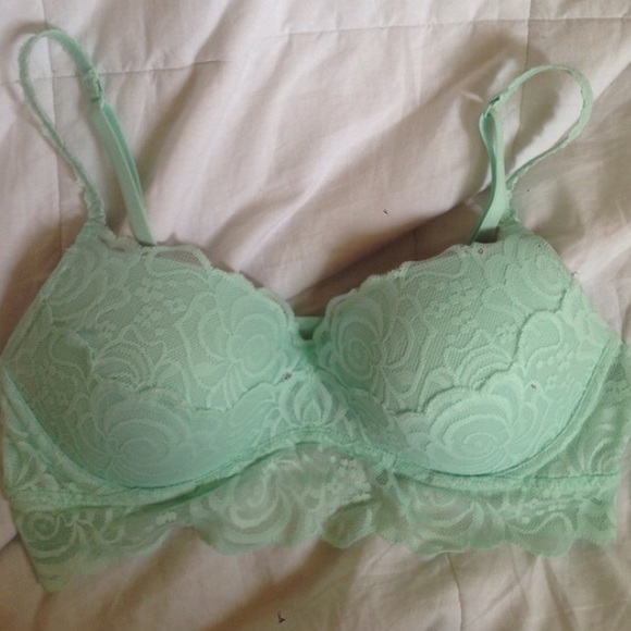 Mint padded bralette