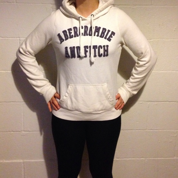 White Abercrombie hoodie