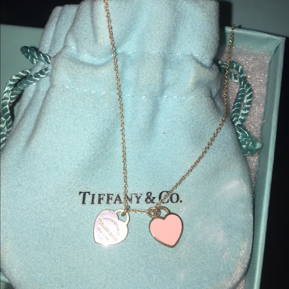 Tiffany double heart necklace