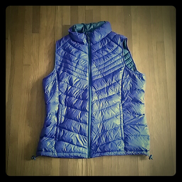 Purple down vest Sz M