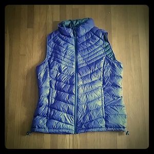 Purple down vest Sz M