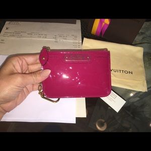 💰SOLD💰 Louis Vuitton Key Cles Pouch Indian Rose