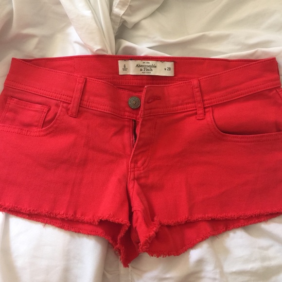 Red Abercrombie & Fitch shorts
