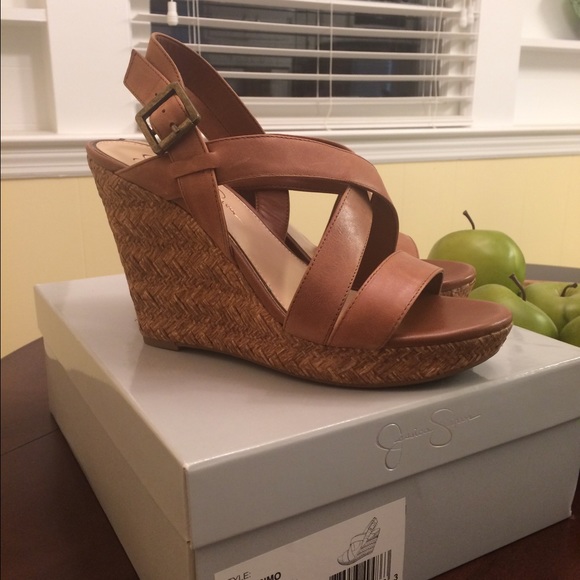 Jessica Simpson Jerrimo wedges, size 9