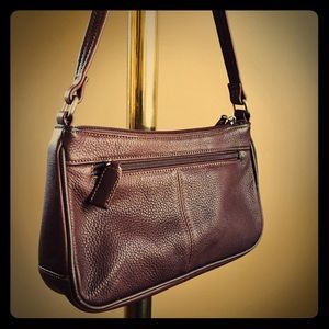 Tignanello genuine leather brown shoulder bag