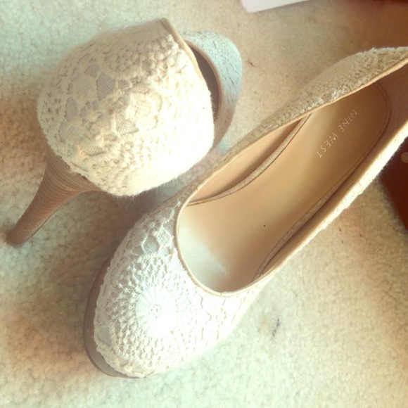 Nine West lace heels