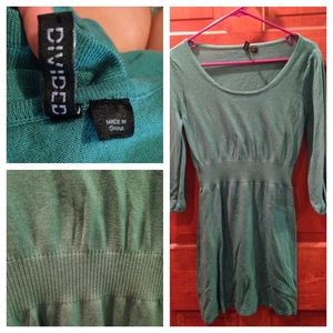 H&M Green Sweater Dress