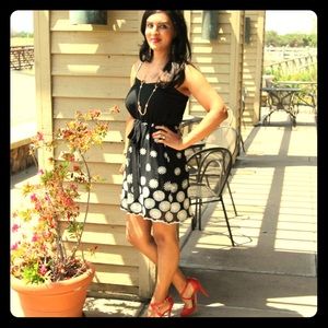 Francesca's collections Black chiffon dress