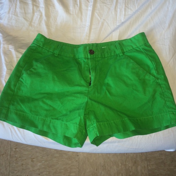 Green khakis by gap shorts